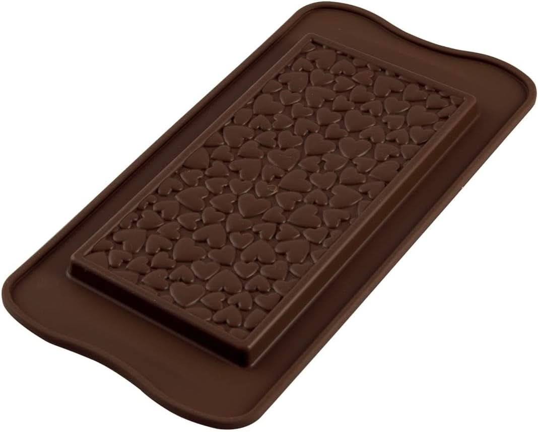 Forme Silicone Comprimés Silikomart Love 15,5 x 7,7 x H 0,9 cm, 85 ml, 1 cavité (SCG38) Cuisine Naty Shop