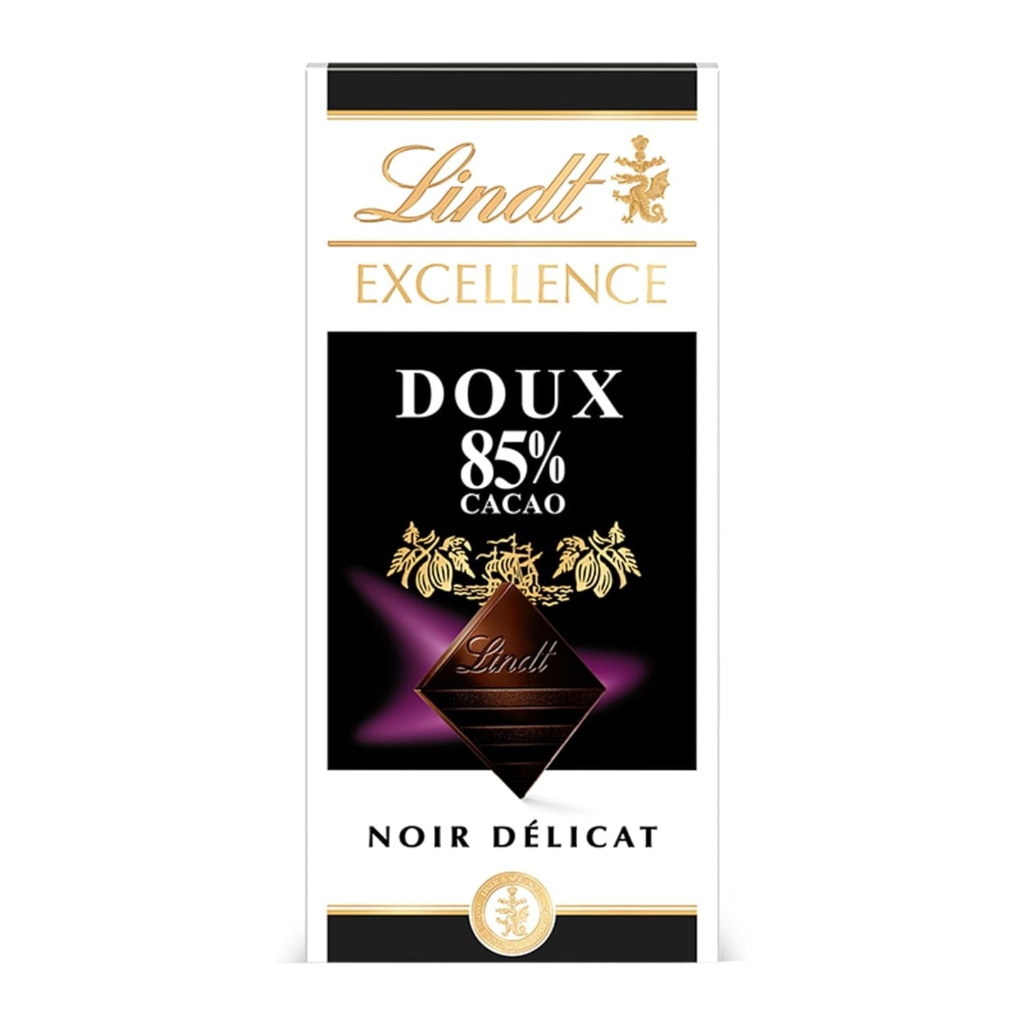 Chocolat Lindt | Barre EXCELLENCE 85% Cacao | 100g | Chocolat Extra Noir | Vegan Chocolate Bar