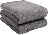 Brentford's Teddy Couverture polaire grande couverture de lit en peluche super douce et chaude pour canapé-lit noir - 150 x 200 cm Lits et couvertures Besuche den Brentfords-Store Gris anthracite 200 x 240 cm