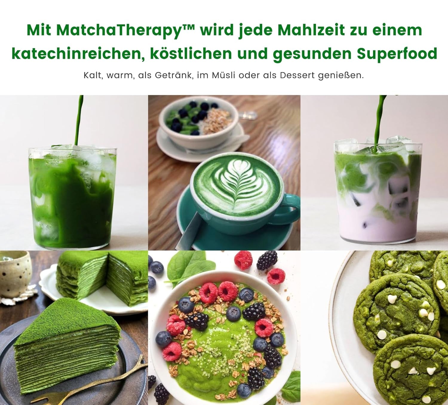 Thérapie Matcha 30+ | Poudre de thé Matcha biologique | 60g | Avec une teneur vérifiée d'au moins 30 mg/g de catéchine EGCG | Soutient le système immunitaire et les niveaux d'énergie | Qualité cérémoniale | Thé vert du Japon