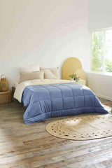 Couette naturelle Toison D'Or Silkydor, coton satiné 380, 240 X 280 cm, blanc Couettes et couettes Naty Shop Pétrole/mastic Complet Xl