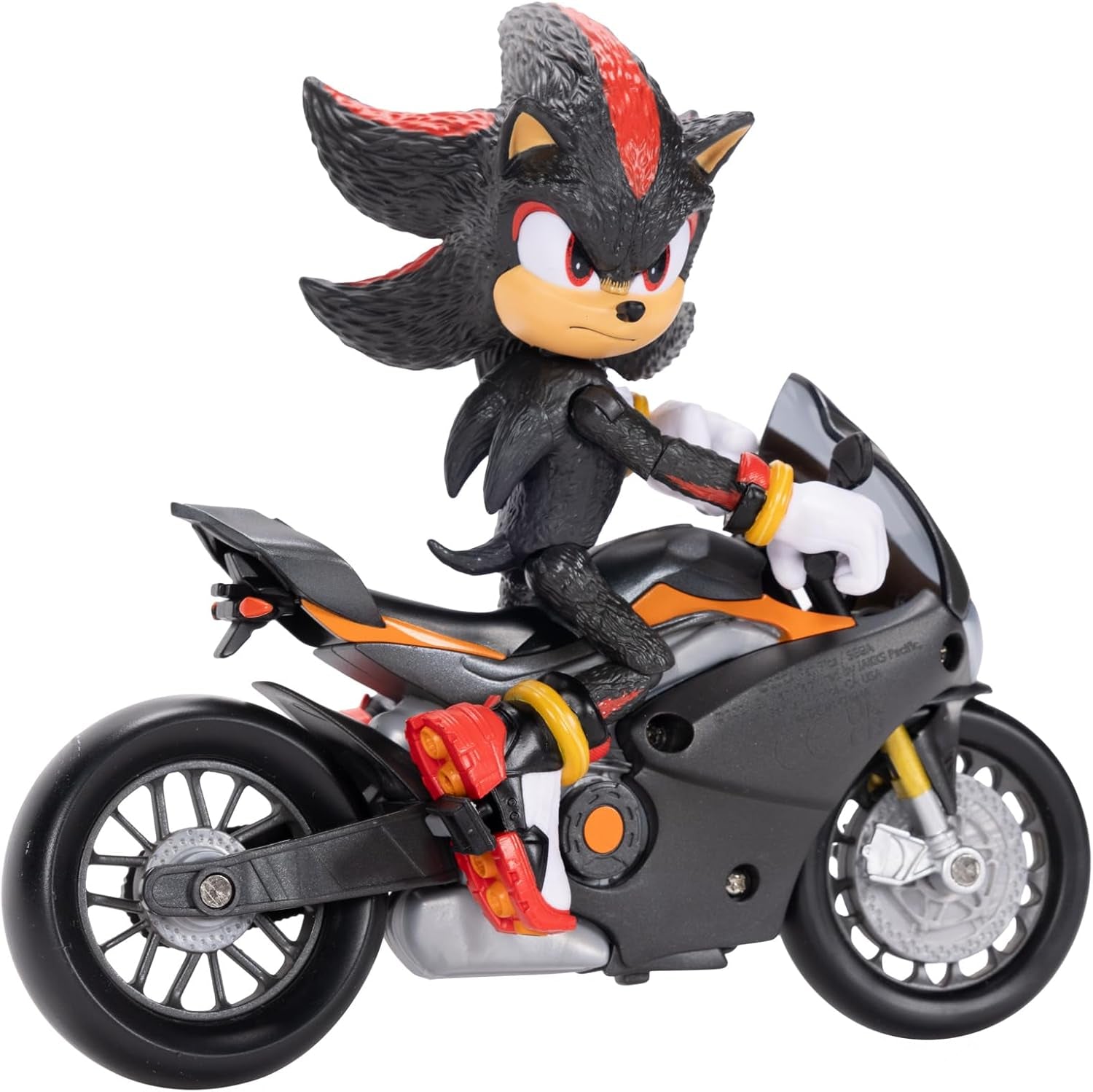 Sonic 3 The Movie Shadow Figure, 15 cm, mobile, y compris Shadow Mobile de Jakks Pacific, Acoustic, Black Action figures Naty Shop