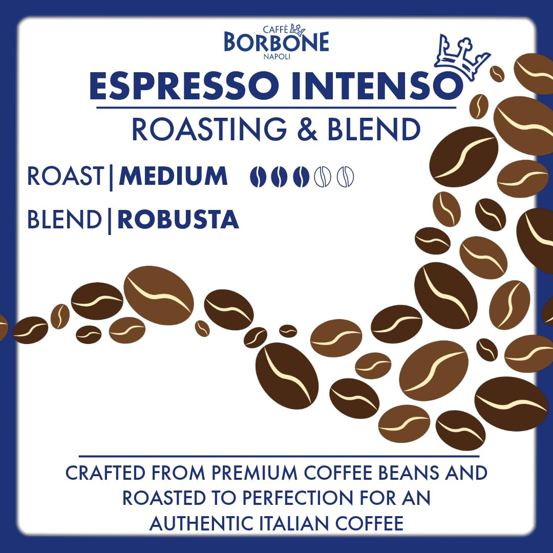 Caffe Borbone Espresso Force 9/10 Compatible Nespresso 10 Capsules de Café