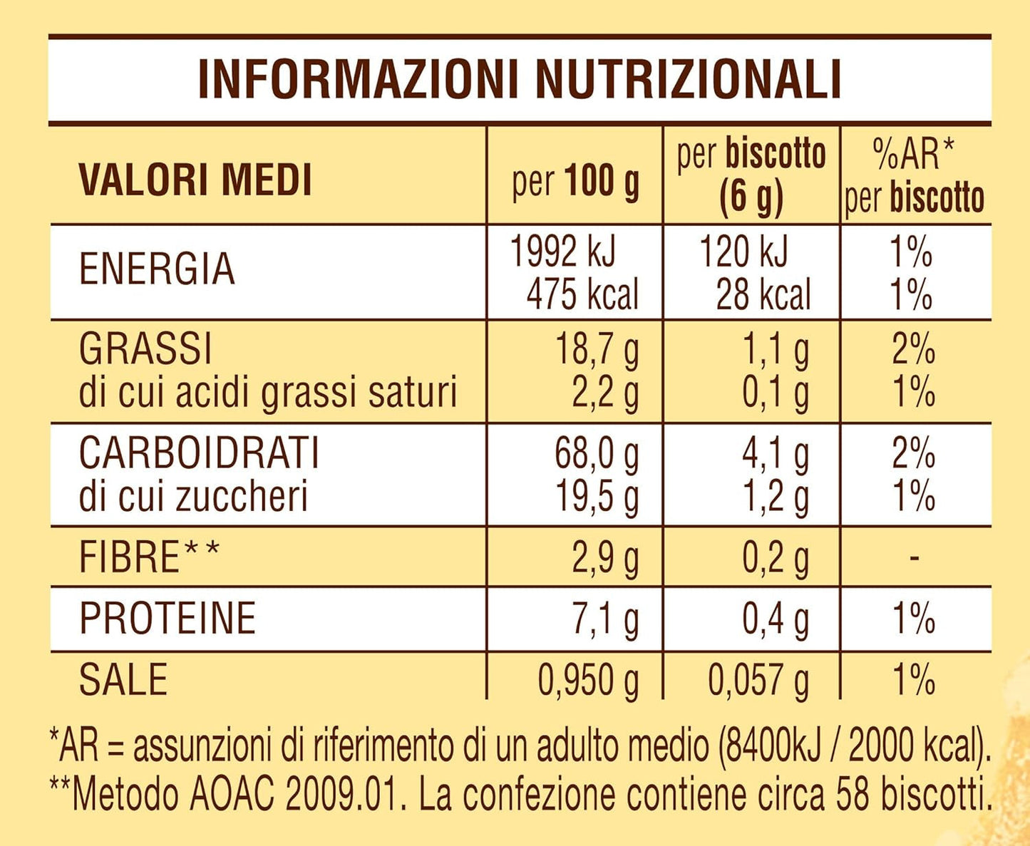 Biscuits White Mill Frollini Galletti au lait frais, 100% italien, 350 g