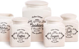 Boîte à biscuits Excelsa, céramique, blanc ivoire, Capacité : 3 litres Boîtes de conservation alimentaire Naty Shop