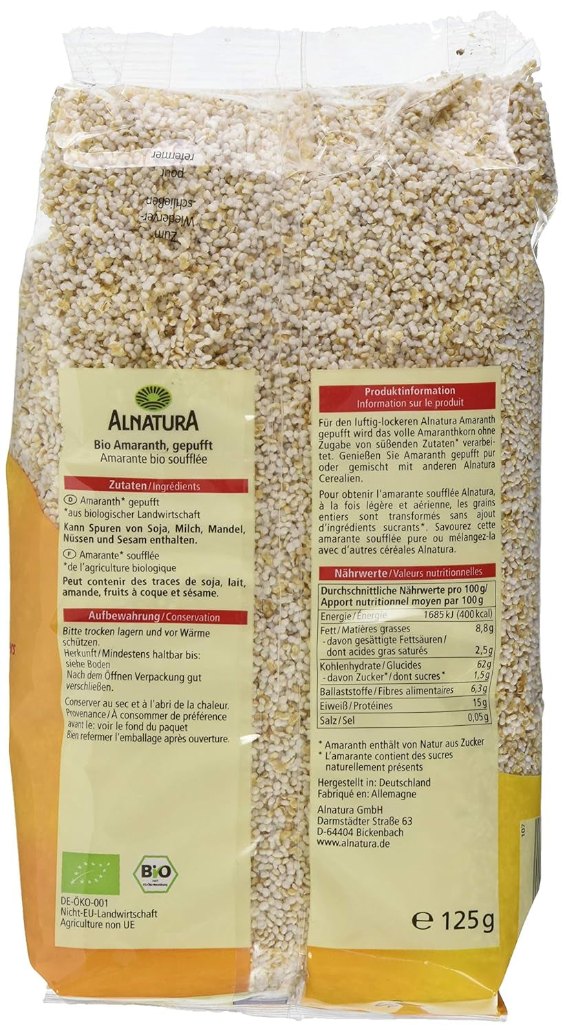 Amarante expansée bio, 125g