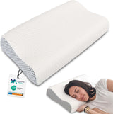Valentia Medical - Oreiller de soutien cervical en mousse à mémoire de forme Oreiller orthopédique pour douleurs cervicales Oreiller cervical en mousse à mémoire de forme Housse ultra douce et lavable Oreillers orthopédiques cervicaux Naty Shop Titre par défaut