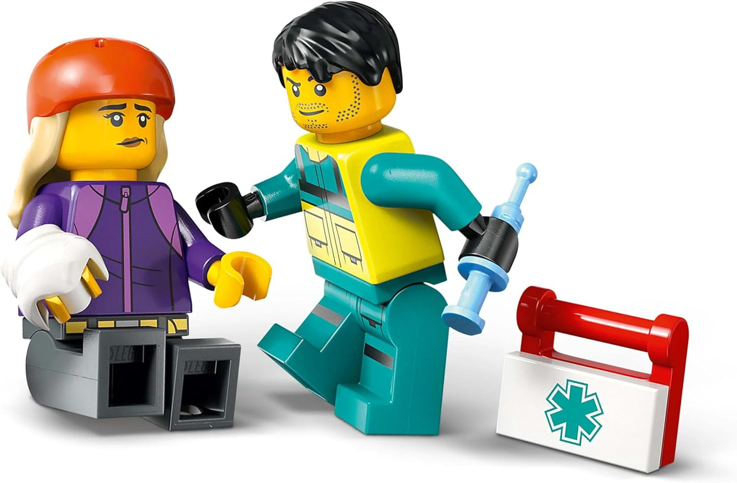 LEGO City Ambulance - jouet avec 2 figurines (skateur et pilote) - jouet éducatif pour garçons et filles à partir de 5 ans - idées cadeaux d'anniversaire et de vacances 60451 Jeux de construction Besuche den LEGO-Store