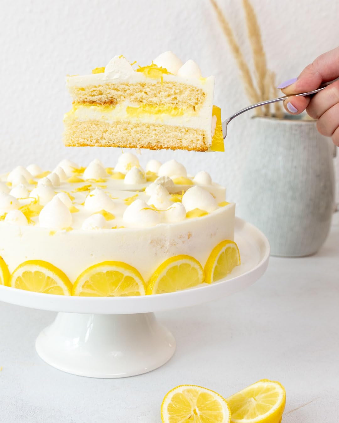 RUF Kuchen Träume Zitrone, Zitronenkuchen Traumhaft Einfach, Mit Powderzucker, Backmischung Für Einen Himmlisch Luftig Looseren Kuchen Naty Shop