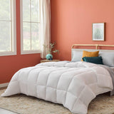 Linenspa Couette en Microfibre Alternative au Duvet Hypoallergénique Toutes Saisons 10,5 Tog Couettes et Couettes Super King Size Naty Shop Blanc Super King