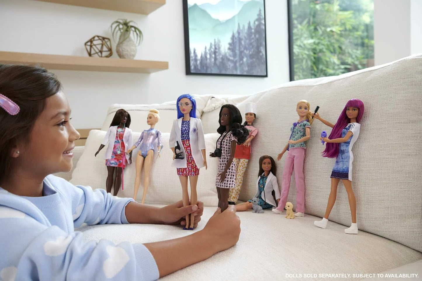 GTW39 Poupée Barbie - Infirmière (environ 30 cm) avec haut imprimé et pantalon rose, chaussures blanches et stéthoscope, excellent cadeau pour les enfants à partir de 3 ans