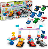 LEGO DUPLO Town F1 Team Voitures de course avec coureurs, jouet de construction pour toute la famille, expérience de jeu imaginative, cadeau d'anniversaire pour les tout-petits, garçons et filles de 2 ans 10445 Ensembles de construction Besuche den LEGO-Store Default Title