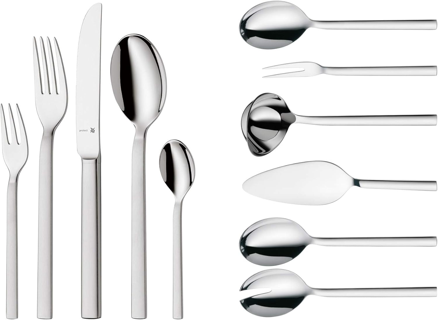 WMF Lyric plus set de couverts en acier inoxydable pour 6 personnes, 30 ou 66 pièces Cuisine Naty Shop 66-Teilig