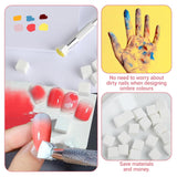 Pinceaux à ongles, outils de conception de ongles, 100 pièces de brosses pour Nail Art avec pinces métalliques, pinces à cheveux et applicateur de pinceau éponge pour les designs d'art d'ongles dégradés