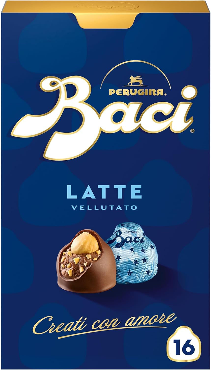 Chocolats fourrés au chocolat au lait et noisettes, boîte 200g