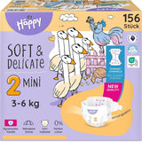 Couches Bella Baby Happy Premium, taille 6, Junior Extra, 15+ kg, 96 pièces, label DERMATEST et OEKO-TEX, couches jetables pour bébé