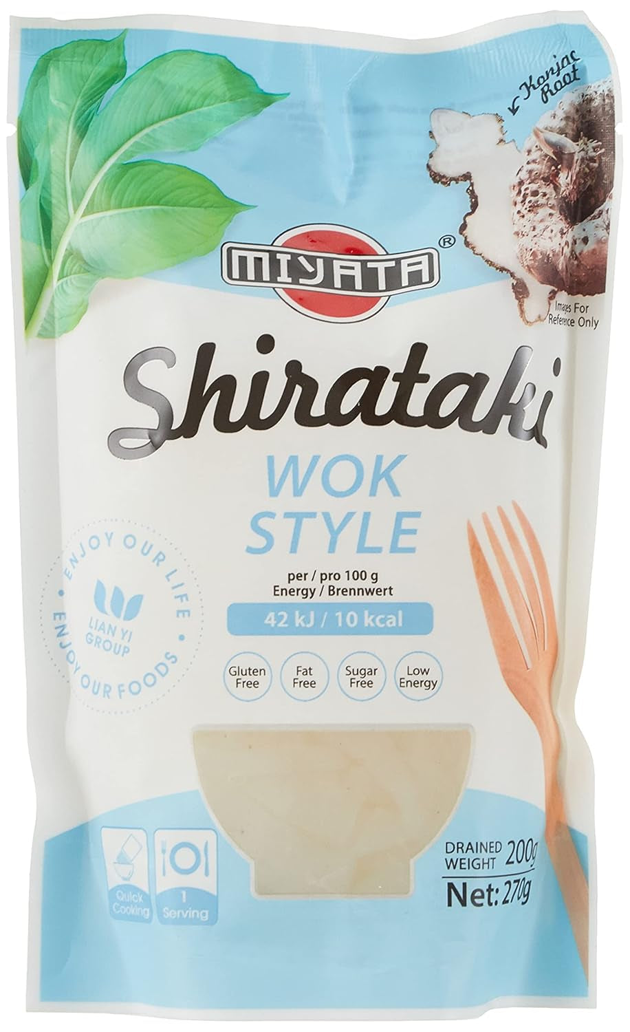 Miyata Shirataki Udon Nouilles Farine de Konjac Paquet de 6 (6 x 270g)
