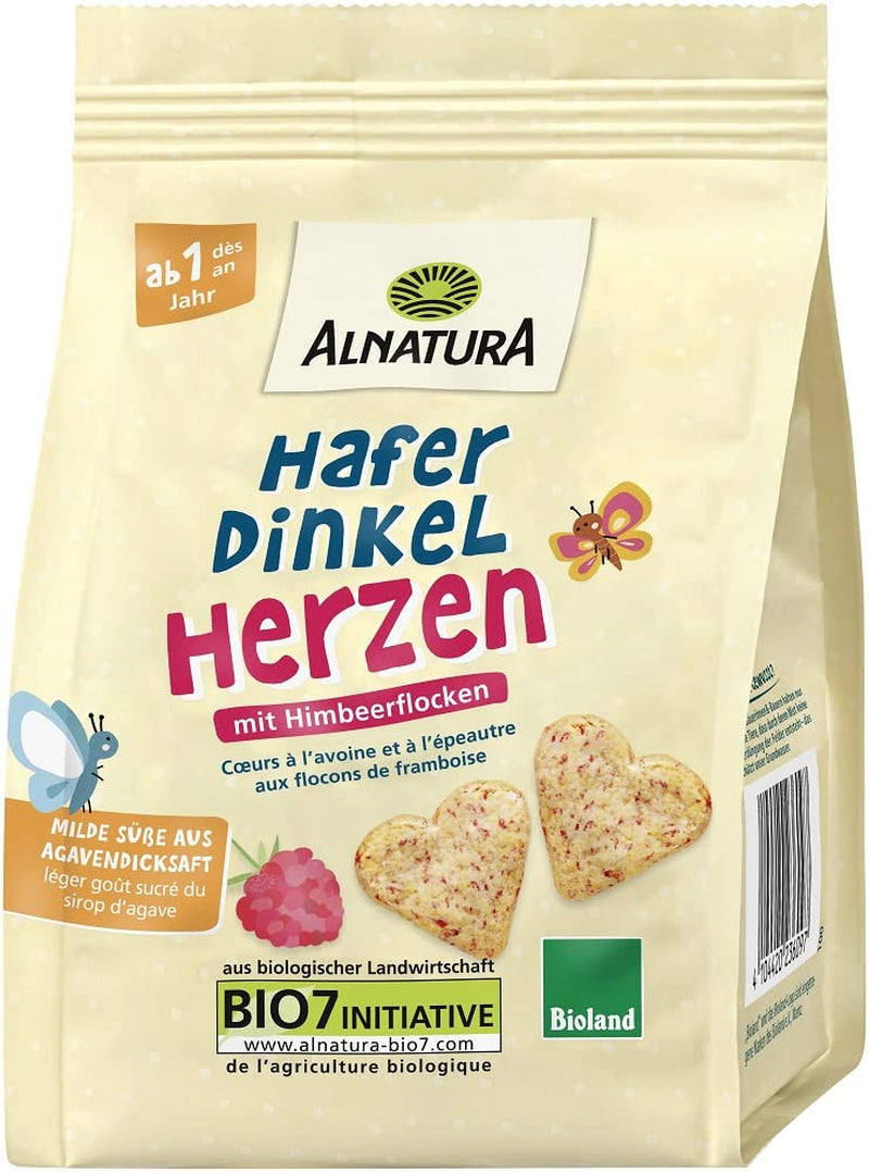 Coeurs d'avoine et d'épeautre bio, dès 1 an, 125 g