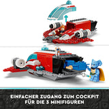 LEGO Star Wars : Les aventures du jeune Jedi Crimson Firehawk, coffret de démarrage pour enfants avec vaisseau spatial à construire, speeder bike et 3 figurines, cadeau pour garçons et filles de 4 ans 75384 Ensembles de construction Besuche den LEGO-Store