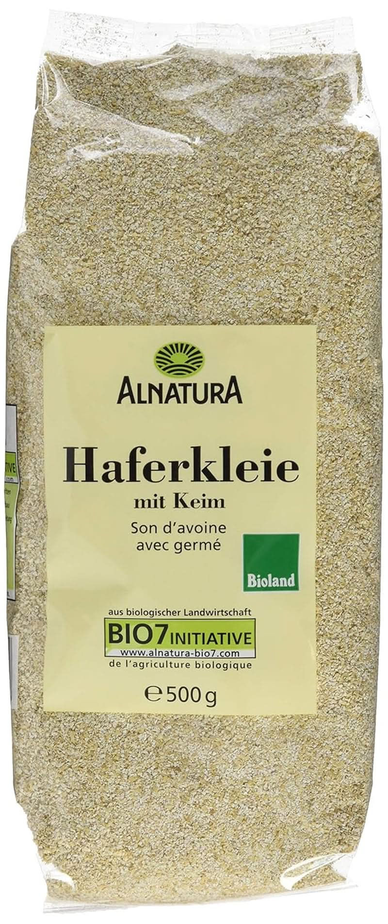 Son d'avoine bio aux germes, 500 grammes Cereale Naty Shop