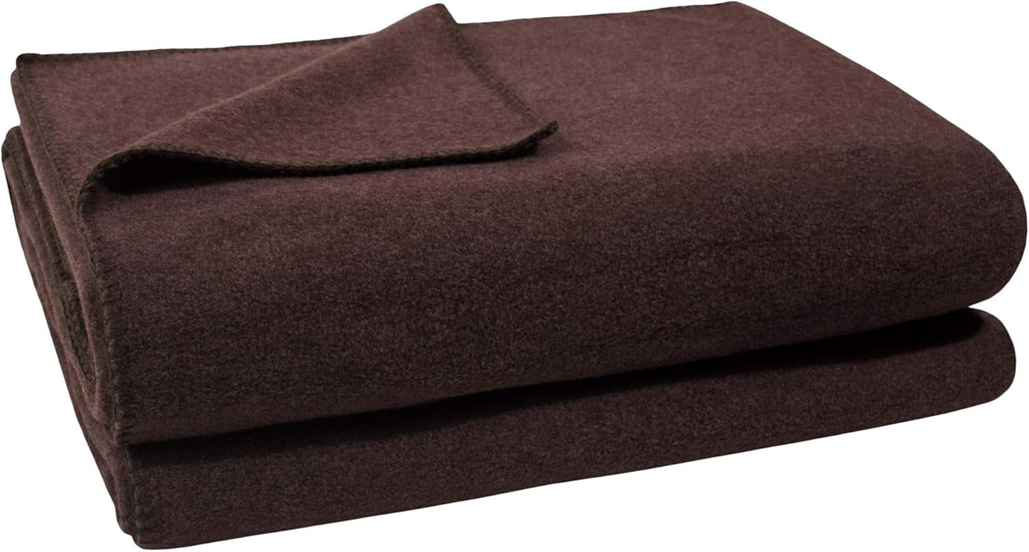 Couverture Zoeppritz en couleur: Rouge, Composée de 65% Polyester, 35% Viscose, Taille: 160X200 Cm, 103291-235-160X200 Lits et Couettes Zoeppritz Depuis 1828 880 marron foncé 110X150 Cm
