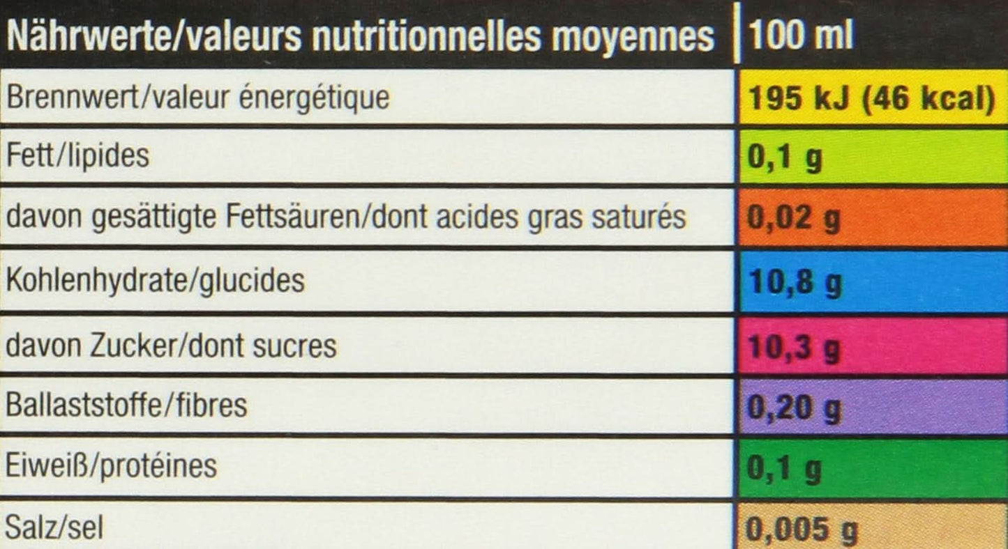 Jus de pomme 100% clair Jacoby, 6 x 1 litre Boissons sans alcool Naty Shop
