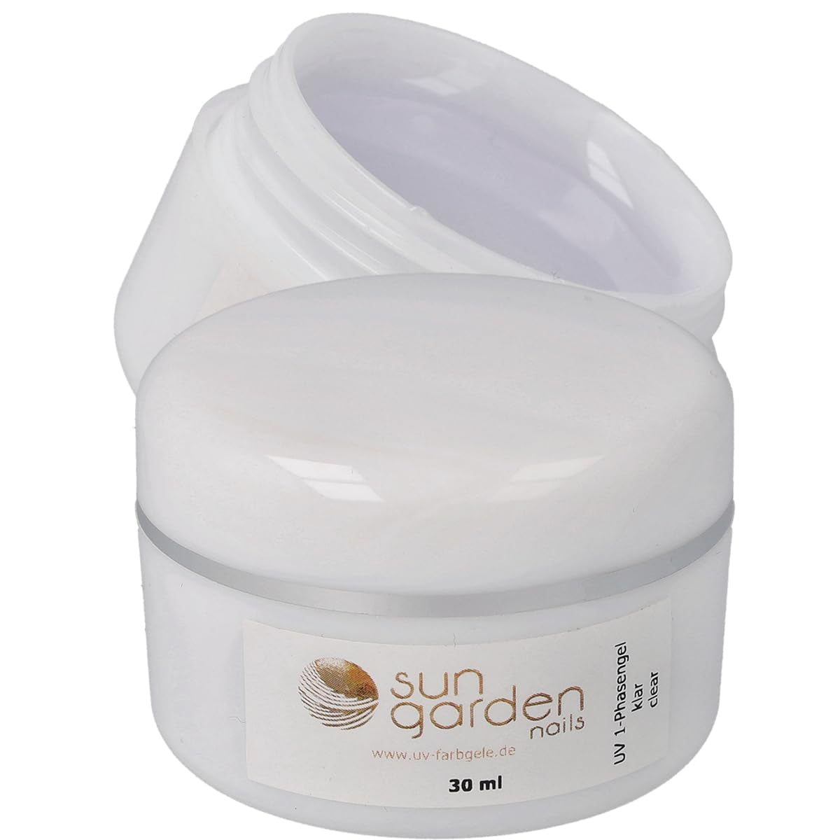Sun Garden Nails Gel transparent monophasique 30 ml + boîte de 100 embouts + colle pour embouts 7 ml