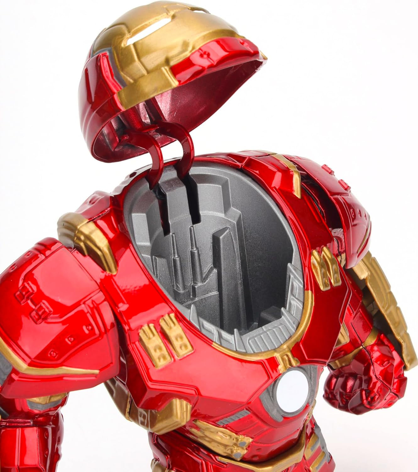 Jada Toys Marvel Figure Hulkbuster & Ironman, Casque ouvert et fermé, Figurines à collectionner, Ensemble, Moulé sous pression, Rouge, Taille: 6 pouces Hulkbuster & 2 pouces Ironman Action figures Naty Shop