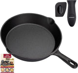 Poêle à griller en fonte OVERMONT avec poignée Casseroles et poêles Naty Shop Ronde 25Cm