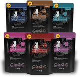 Catz Finefood Purrrr Collection I - Nourriture humide monoprotéinée pour chats - Sans céréales, sans sucre, hypoallergénique - Haute teneur en viande - Multipack de nourriture humide pour chats - En sachets, 85 g (12 paquets)