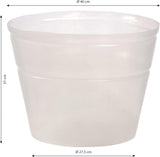 Support pour pot Dehner, flexible, Ø 40 cm, hauteur 31 cm, plastique, transparent