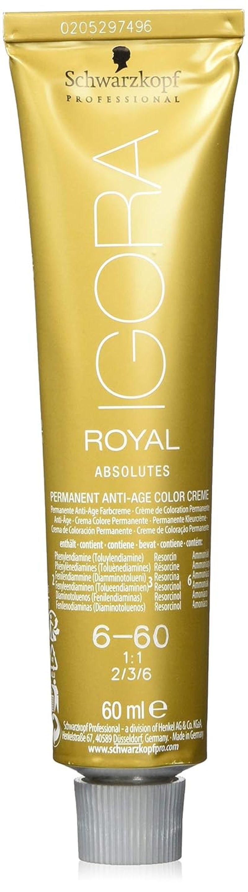Igora Royal Absolute Age Blend Coloration pour cheveux, 7-560 Blond chocolat doré moyen, 60 ml Naty Shop Coloration capillaire 6-60 Blond foncé Chocolat naturel 60 ml (1 paquet)