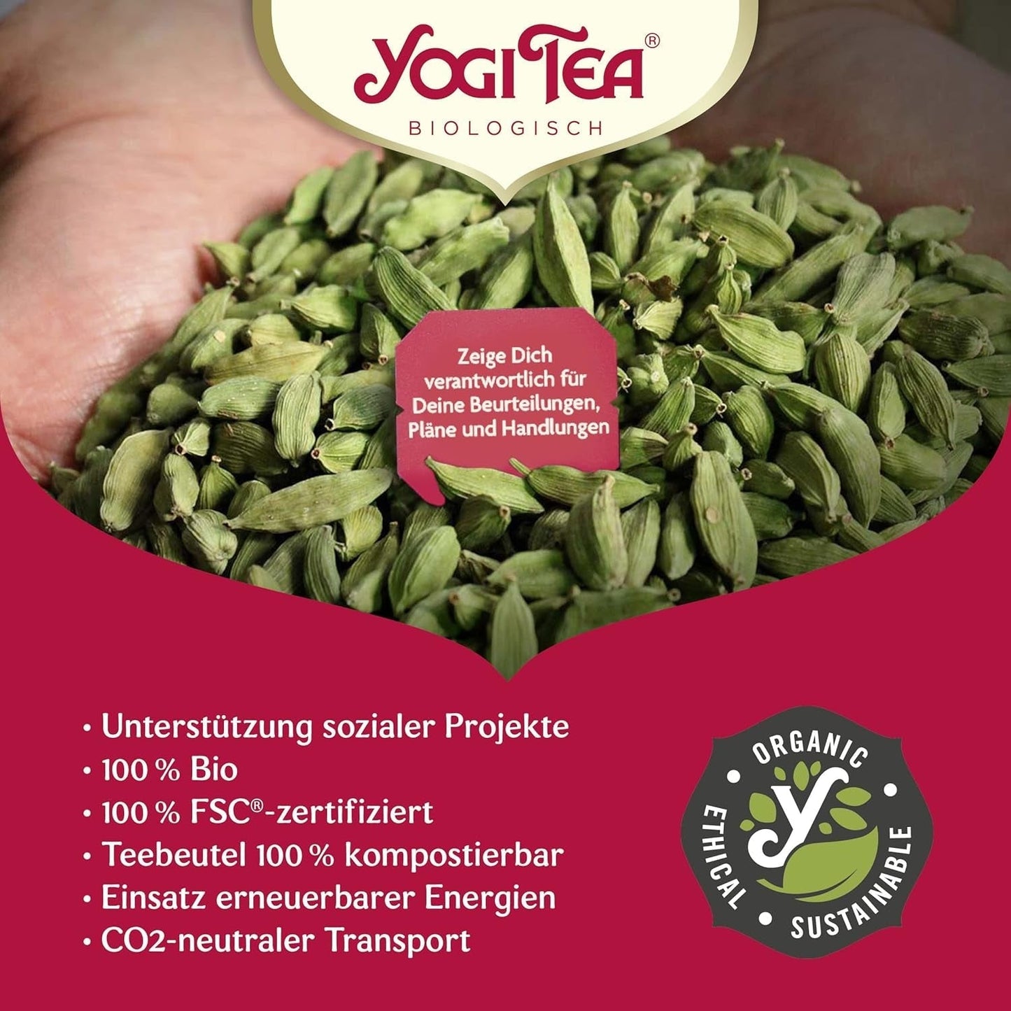 Yogi Tea - Thé vert au gingembre et citron, thé ayurvédique biologique aux épices et herbes, mélange de thé vert, gingembre et citron, Yogi Tea 3 Pack, 3X17 sachets de thé (51 sachets de thé au total), idéal comme cadeau