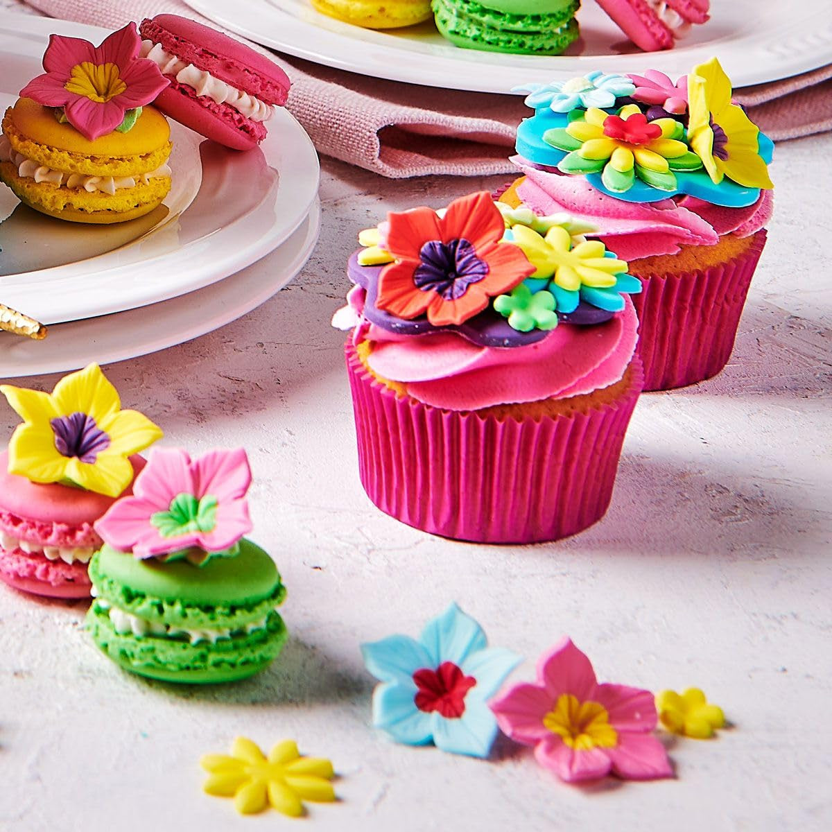 Colorant alimentaire Funcakes Gel Denim Bleu : Colorant alimentaire très concentré pour pâte, crème, fondant, pâte d'amande, pâtisseries, dosage facile, gouttes individuelles pour créer des couleurs éclatantes, Halal, 30g