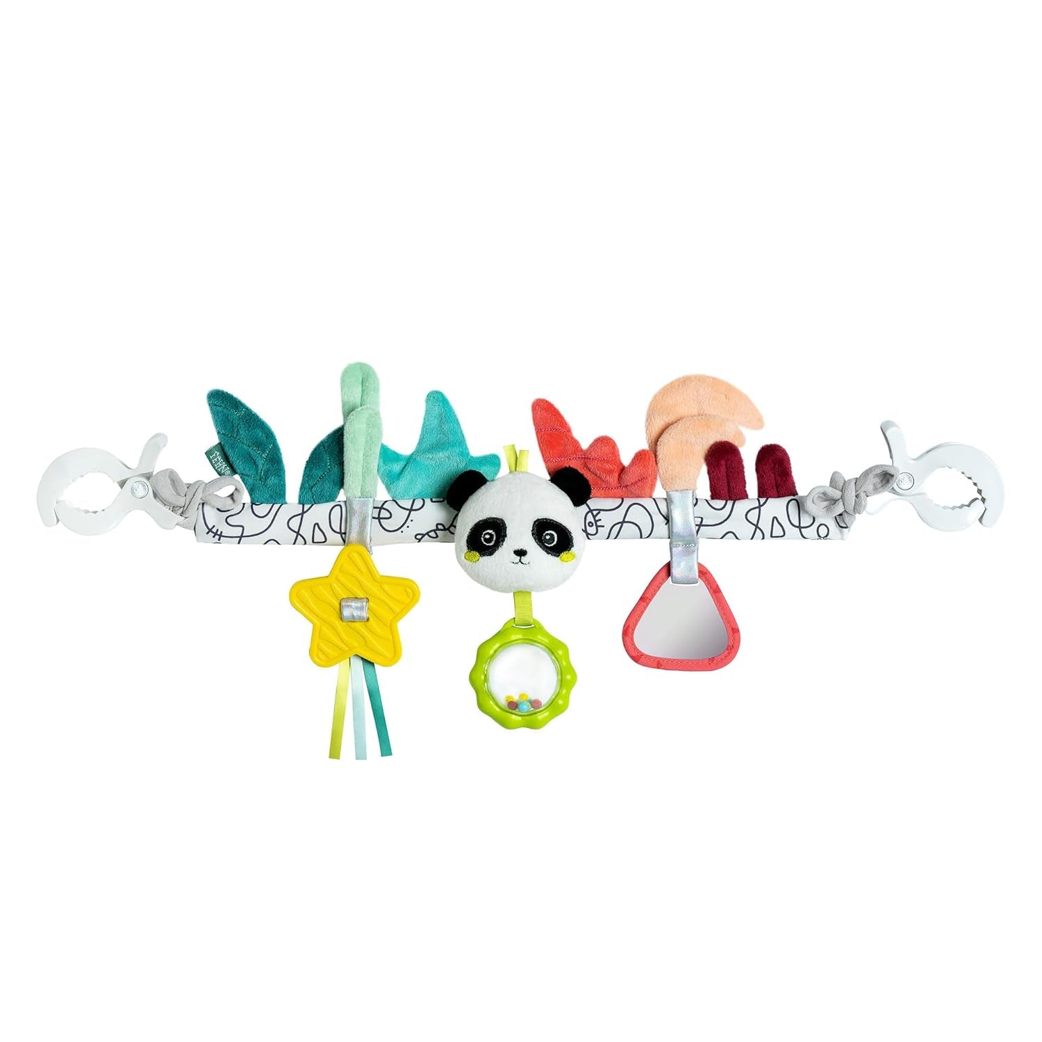 Chaîne de mobile pour bébé Fehn Panda Baby Mobile - chaîne de mobile pour bébé avec de jolies figurines - jouet pour bébé à suspendre flexible - jouet de poussette pour bébés et jeunes enfants à partir de 0 mois Baby Toys Naty Shop Panda