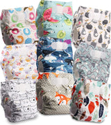 Couche réutilisable Littles and Bloomz FLV2-0602, fermeture à crochet et boucle standard, 6 couches