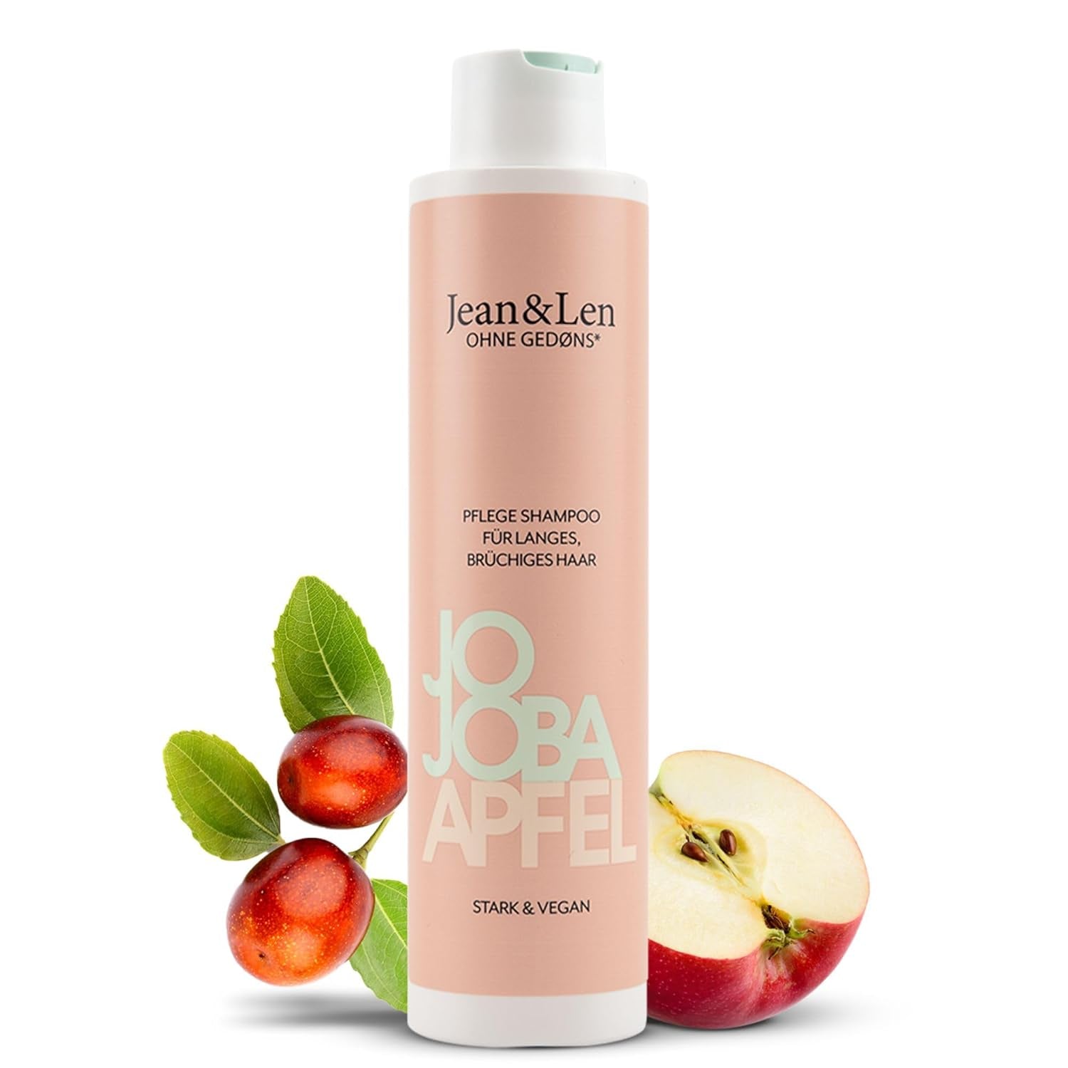 Jean & Len Care Shampoing Jojoba & Pomme, nourrit les cheveux longs et fragiles, 300 ml Douche et bain Jean & Len 300 ml