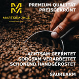 Martermühle Mexiko Bio Espressobohnen entkoffeiniert 1kg mittelkräftig I Arabica I Saveur : Nougat, Zartbitterschokolade I Ganze Bio Espresso-Bohnen schonend geröstet, säurearm