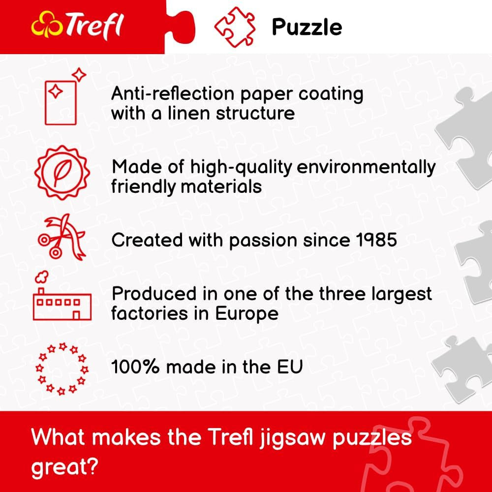 Trefl, Puzzle, Prague, République tchèque, 500 pièces, Qualité premium, Pour adultes et enfants de plus de 10 ans Puzzle Naty Shop