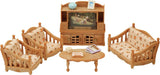 5716 Maison de ville avec grenier - Maison de poupée et salon de maison de campagne L5339 - Meubles de maison de poupée, 30 x 50 cm, 1 pièce (1 paquet), en plastique