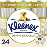 KLEENEX Dermo Douceur 4230420 Papier toilette, 24 rouleaux (4 X 6 rouleaux) blanc, 24 Unité (Lot De 6)