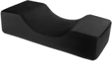 QWORK® Oreiller à cils, oreiller de maquillage de beauté en forme de U, oreiller ergonomique pour allonger les cils, oreiller à cils en mousse à mémoire de forme pour salon de beauté à usage domestique (noir) Oreillers orthopédiques cervicaux Naty Shop