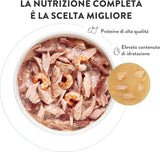 Thon Saumon en Gelée, Aliment Humide Complet pour Chats, en Conserve, avec Vitamines Ajoutées, 100% Naturel, 6 x 85 g