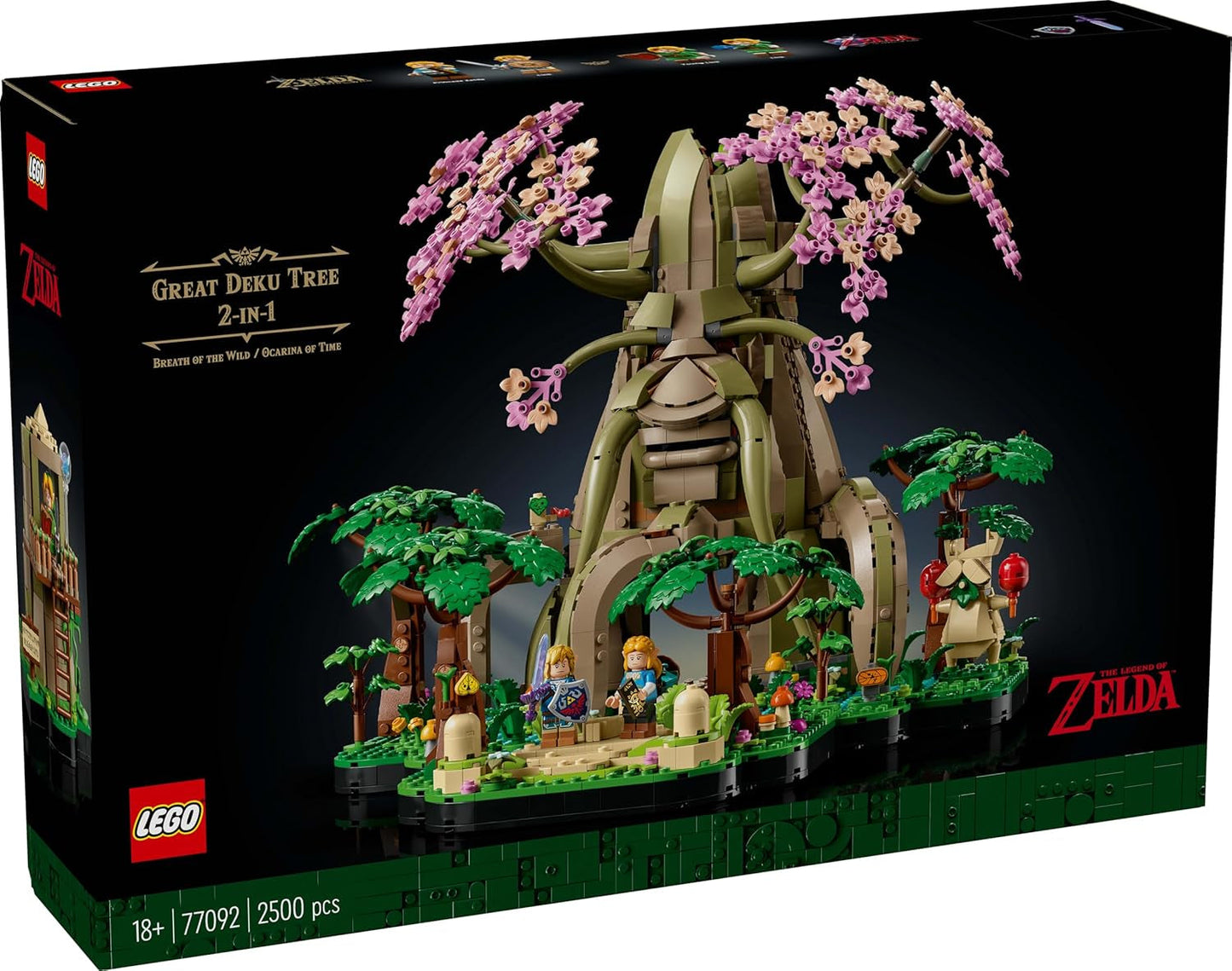 LEGO The Legend of Zelda Deku Tree 2-In-1 - pièce de collection avec princesse Zelda et 3 figurines Link - jeu de construction pour adultes et idée cadeau pour les fans de jeux vidéo - 77092 Jeux de construction Besuche den LEGO-Store