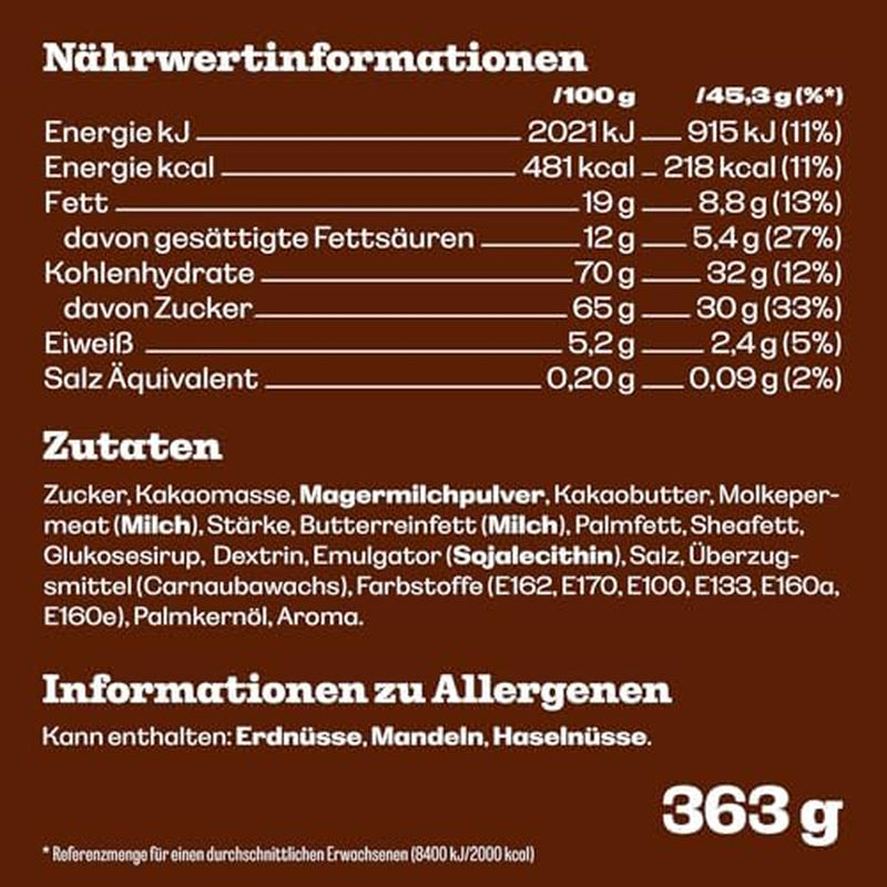 CONTENU : Sachet de 363g de chocolat M&M'S, la meilleure qualité grâce aux ingrédients sélectionnés