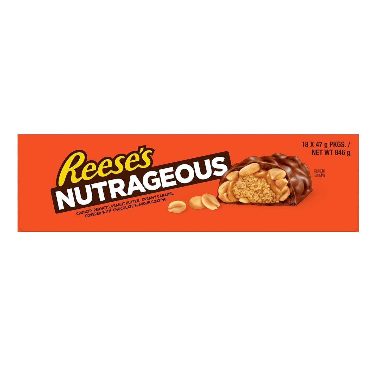 Beurre de cacahuète nutritif - Barres de chocolat au beurre de cacahuète : 18 pièces (18 x 47g)