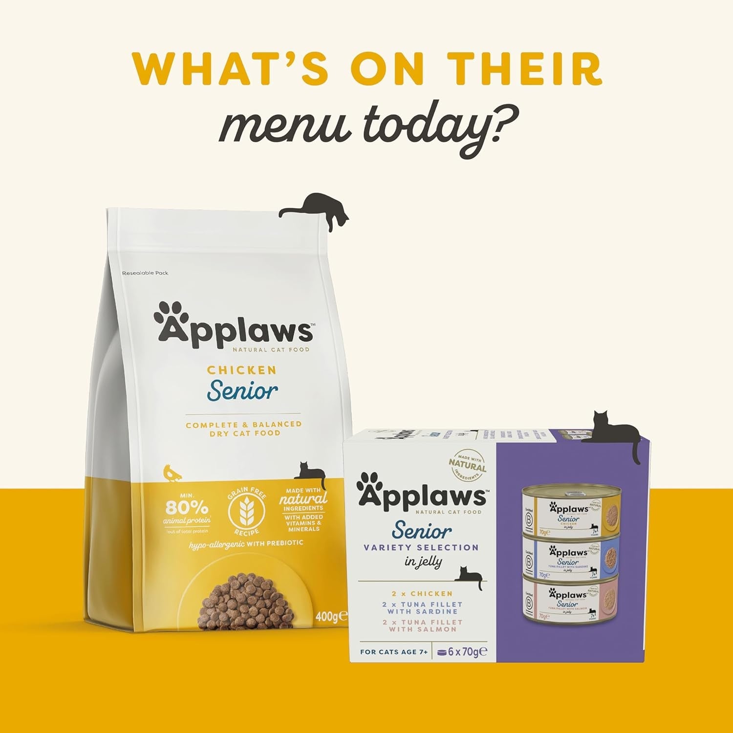 Applaws Nourriture humide naturelle de qualité supérieure pour chat, sélection de poulet en soupe, sachets en portions de 70 g (12 x 70 g)