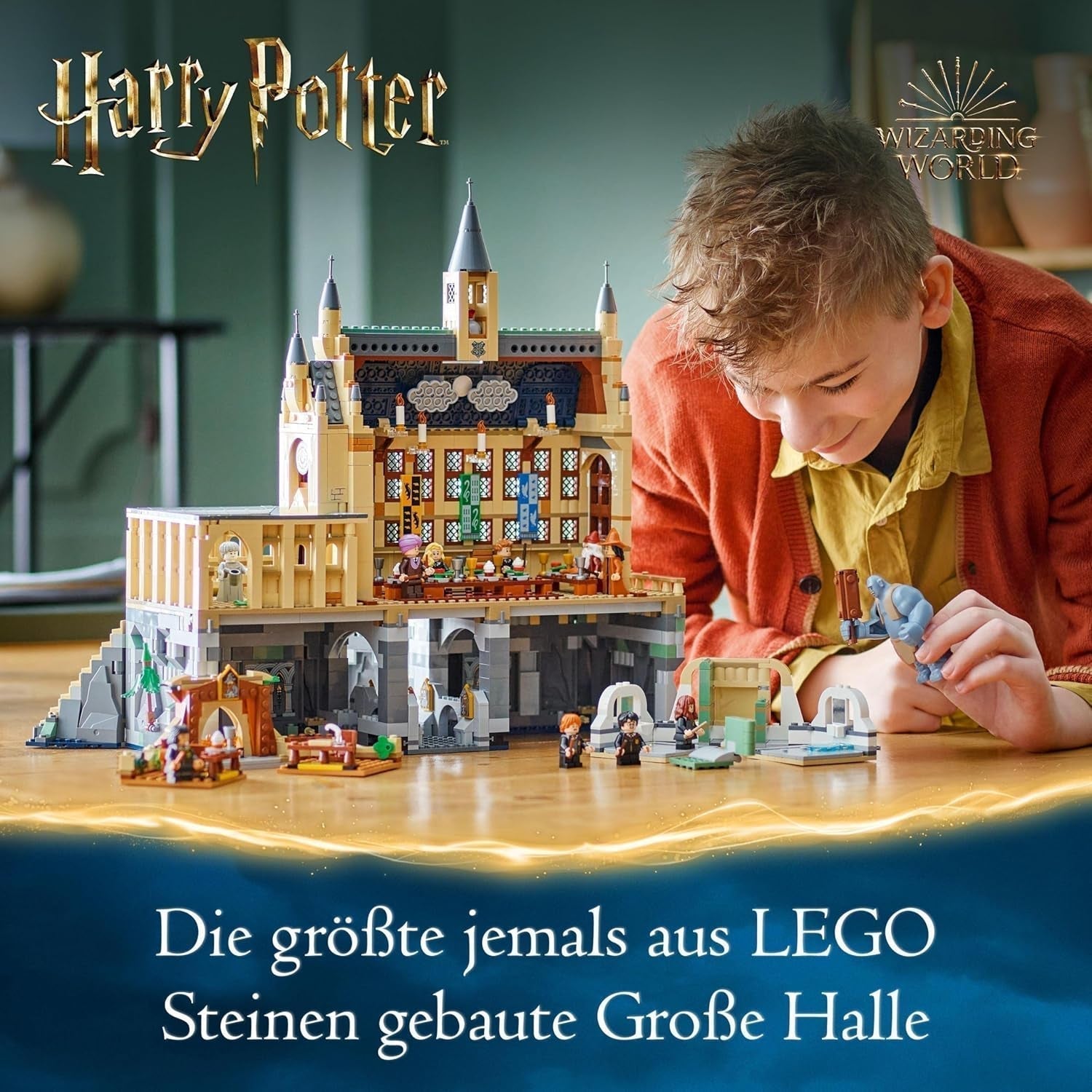 LEGO Harry Potter Château de Poudlard : La Grande Salle, jouet à collectionner avec 11 figurines dont Hermione Granger, cadeau magique pour garçons et filles 76435 Jeux de construction Besuche den LEGO-Store