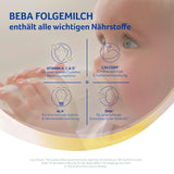 BEBA 2 - Lait de suite après 6 mois, avec complexe 5 HMO, teneur en protéines adaptée à l'âge, sans lactose, sans huile de palme, sans huile de poisson, nourriture pour bébé, lait en poudre pour bébé, lot de 3 (3 x 800 g)