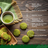 Naturalebio BIO Thé vert en poudre 100 g. Pour la cuisine et la pâtisserie. Matcha japonais original. Thé vert du Japon, vegan, sans gluten et sans OGM. Produit biologique naturel.